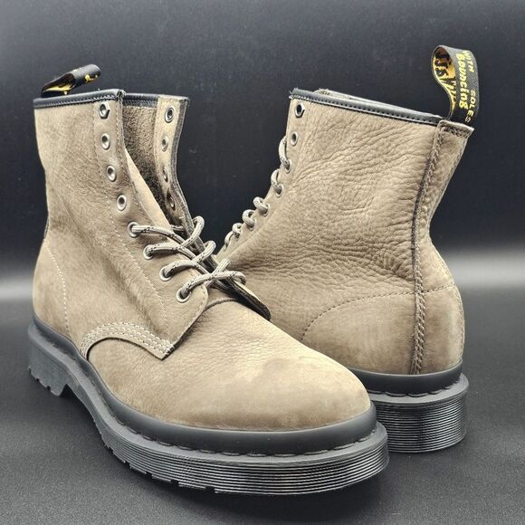 DR. MARTENS 1460 MILLED NUBUCK LEATHER LACE UP BOOTS main image 4